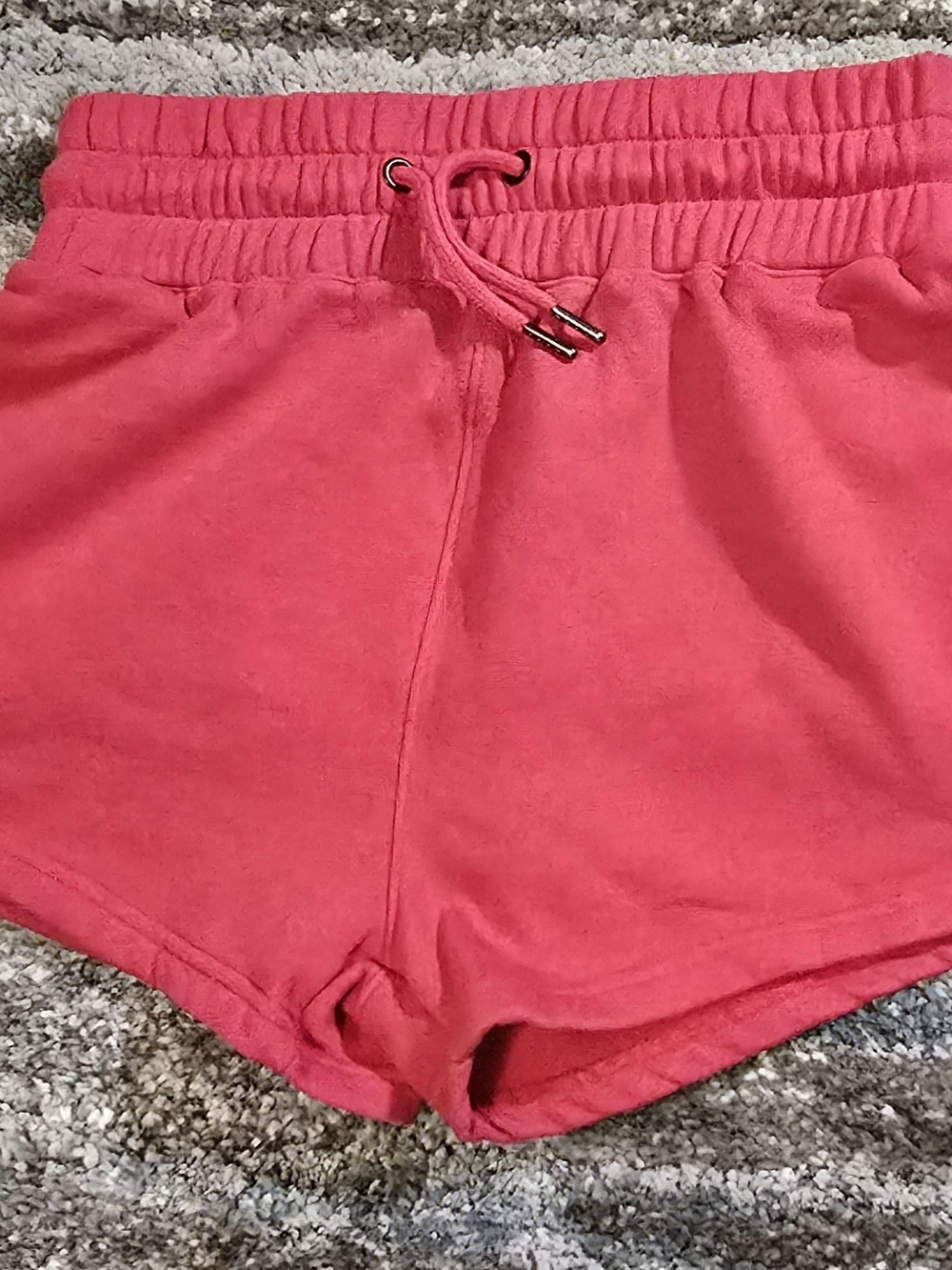 Women’s Coral Pink Athletic Drawstring Shorts